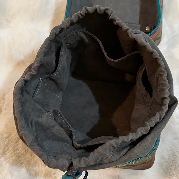 Silpada Teal and Red Patterned Jewelry Bag. NWOT - Picture 8 of 8